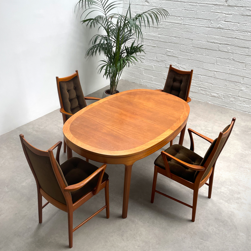 Nathan dining room table and deals chairs