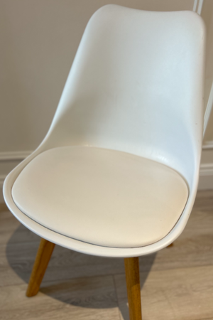 Eames Style White Dining Chair (6 available)