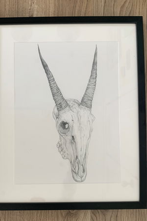 Stag skull print (April and the bear x NCAD)