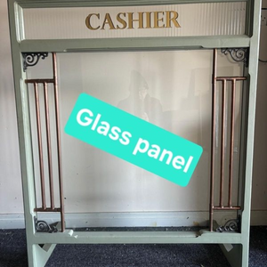 Unique bespoke hand-made "Cashier" countertop frame /Screen