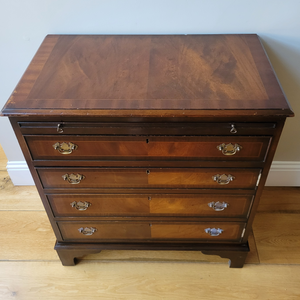 Antique Mahogany Bachelor’s Chest with Pull-Out Writing Surface