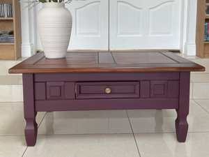 Solid wood coffee table