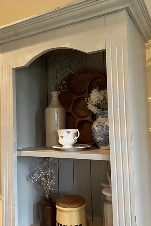 Vintage pine cabinet bookcase
