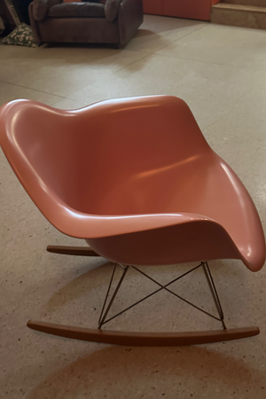 Pink Eames rocker
